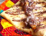 Crêpes vanillées - choco banane caramélisée coco !