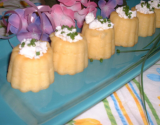 Petits cannelés au fromage de chèvre frais