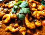 Curry de crevettes sauce tomate