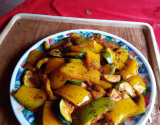 Poêlée de poivrons et courgettes à la marocaine