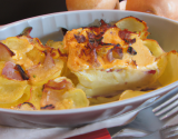 Gratin de pommes de terre et oignons