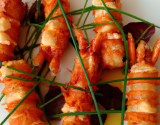 Banderilles de langoustines et de chorizo