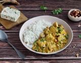 Curry de tofu épinard noisette aux légumes et lait de coco