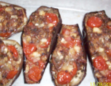 Aubergines farcies au fromage