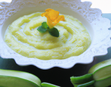 Purée de courgette au comté