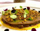 Carpaccio de foie gras aux lentilles