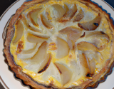 Tarte de poire au chèvre gratiné