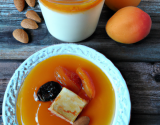 Panna cotta aux abricots et amandes