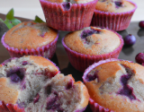 Muffins Violettes-Myrtilles