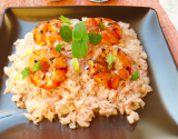 Risotto asiatique aux crevettes