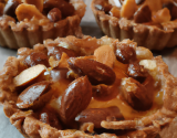 Tartelette aux amandes, carambar et gavottes