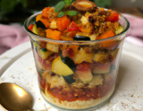 Crumble de ratatouille en verrine