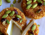 Camembert pané aux amandes et pistaches en friture