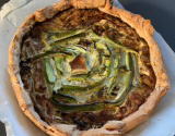 Tourte aux poireaux et morbier