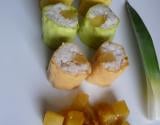 Makis à l'ananas et noix de coco