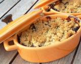 Crumble pommes myrtilles maison