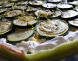 Tarte courgette et chèvre frais