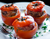 Tomates farcies aux trois viandes