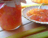 Confiture de rhubarbe à l'orange