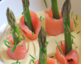 Mousse asperges au saumon fumé