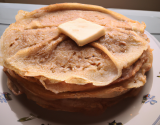 Pâte à crêpes au lait et beurre