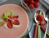 Velouté Fraises Rhubarbe