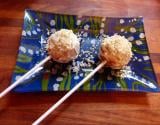 Cake pops roquefort-poire