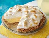 Lemon meringue ice-cream pie