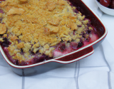 Crumble aux cerises et au miel selon mamie