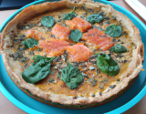 Tarte au saumon et épinards au thermomix