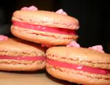 Macarons aux pralines roses