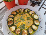 Flan de courgettes au pistou