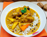 Curry de lapin à la noix de coco