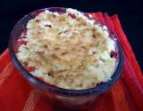 Crumble pommes et fraises classique