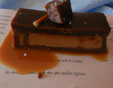 Bûche chocolat, spéculos sur lit de caramel