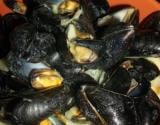 Moules à la crème et curry