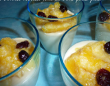 Panna cotta coco & compotée de mangue