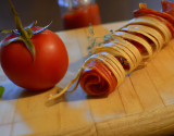 Torsade feuilletée à la tomate séchée