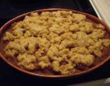 Crumble aux pommes sans lait