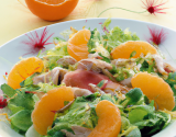 Salade de poissons fumés et de clémentines