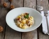 Orecchiette au boudin blanc et chataîgnes