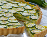 Tarte aux courgettes à la crème légère