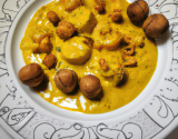 Noix de St Jacques à la crème curry