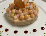 Tartare de Saint Jacques aux Champerloises