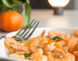 Gambas à la mandarine