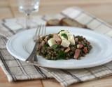 Salade de lentilles La Vache qui Rit