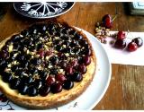 Cherry cheesecake, pistaches et sirop d'orgeat