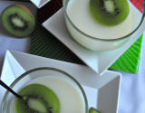 Panna cotta maison aux kiwis