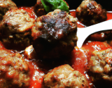 Boulettes de bœuf sauce pizza