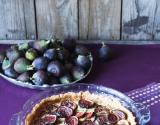 Tarte à la cannelle aux figues et aux raisins